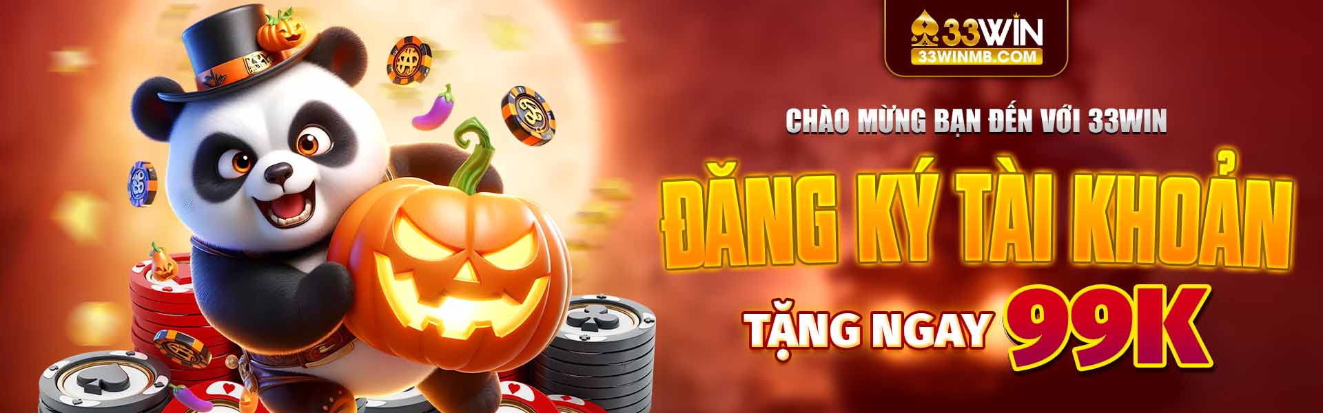 Chao mung ban den voi 33WIN Dang ky tai khoan tang ngay 99k